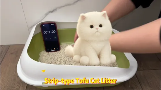 Maca de gato redonda de bentonita com baixo teor de poeira