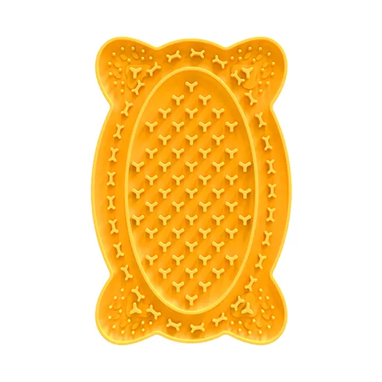 Bandeja de silicone para lamber cachorro, bandeja de sucção para animais de estimação, banheiro de comida lenta, fda, ​​almofada de sucção para animais de estimação, alimentador lento, pat com não