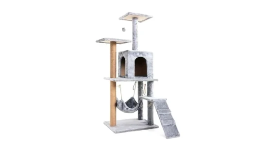 Árvore de gato com postes de arranhar plataforma para gatos brinquedos interativos para animais de estimação fofos para venda